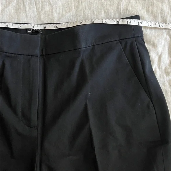 NEW J. Crew Women's Kate Pants Cotton Stretch Black Size 14 - Picture 4 of 6